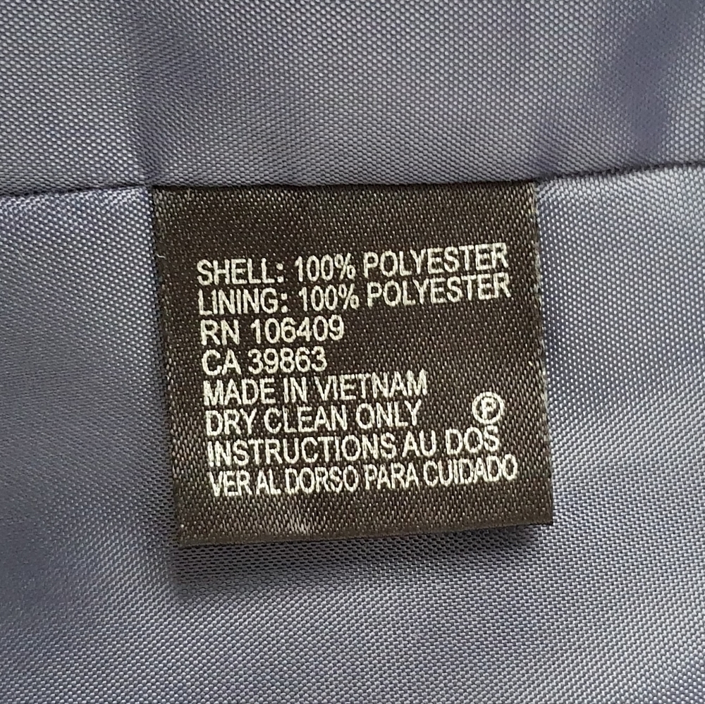 Tahari Arthur S. Levine Blue Blazer Business Career Jacket Crosshatch Size 18 - Picture 7 of 12